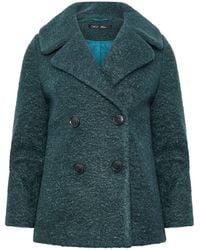 M Com - Petite Boucle Peacoat - Lyst