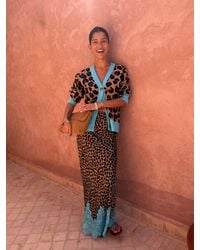 Never Fully Dressed - Never Fully Dressed Lucia Leopard Maeva Skirt With Lace - Lyst