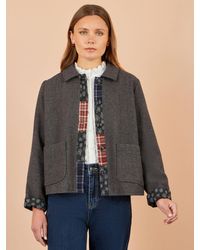 Yumi' - Patchwork Boxy Jacket - Lyst