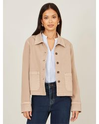 Yumi' - Canvas Jacket With Patch Pockets - Lyst