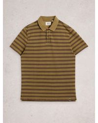 White Stuff - Short Sleeve Utility Stripe Polo Shirt - Lyst