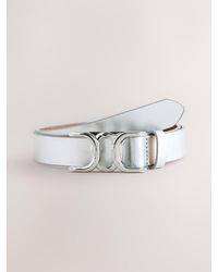 Next - Regular Statement Buckle Leather Belt - Lyst