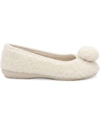 Jones Bootmaker - Elexia Pom Pom Ballet Flat Slippers - Lyst