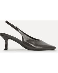 Linzi - Method Square Toe Slingback Court Heels - Lyst