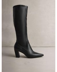 Next - N. Premium Knee High Chisel Toe Sock Boots - Lyst