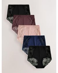 Next - Praline Nude Full Brief Modal & Lace Knickers 5 Pack - Lyst