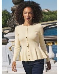 Sosandar - Knitted Peplum Top - Lyst