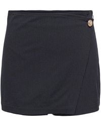ONLY - High Waisted Pinstripe Skort - Lyst