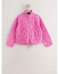 Next - Fluro Quilted Jacket - Lyst