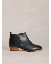White Stuff - Stuff Willow Leather Ankle Boots - Lyst