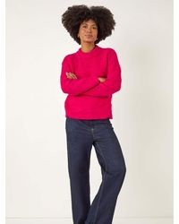 Roman - Pointelle Stitch Knit Jumper - Lyst