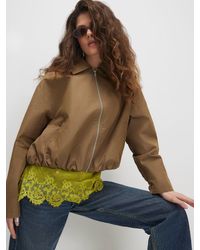 River Island - Utiltiy Zip Through Harrington Jacket - Lyst