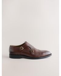 Next - Double Monk Leather Shoes - Lyst
