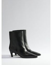 The Set - Premium Chisel Ankle Boots Leather - Lyst