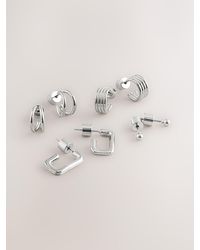 Next - Mini Hoop Earrings 4 Pack - Lyst