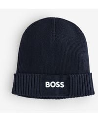 BOSS - Asic Logo Beanie - Lyst