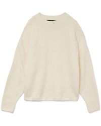 Vero Moda - Long Sleeve Relaxed Fit Slouchy Round Neck Jumper - Lyst