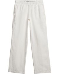 Superdry - 100% Cotton Drawstring Trouserseu 40 (Uk 12) - Lyst