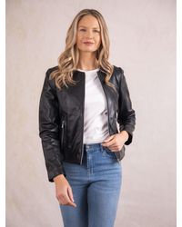 Lakeland Leather - Crosby Collarless Leather Jacket - Lyst