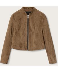 AllSaints - Allsaints Sadler Suede Jacket - Lyst