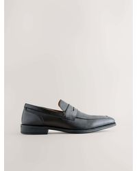 Next - Embossed Leather Loafers - Lyst
