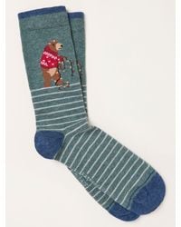 FatFace - Fatface Christmas Bear Socks - Lyst