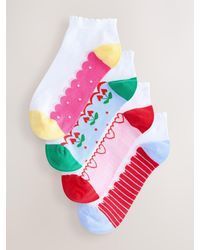 Next - Footbed Trainer Socks 4 Pack - Lyst