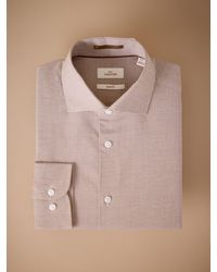 Next - Slim Fit Textured Signature 100% Cotton Long Sleeve Shirt - Lyst
