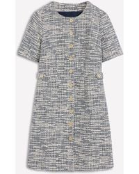 Boden - Textured Tab Short Dress - Lyst