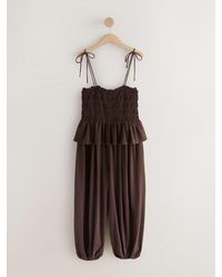 Next - Chocolate Jersey Balloon Leg Jumpsuit - Lyst