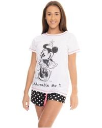 Character - Disney Minnie Mouse 100% Cotton Pyjamas - Lyst