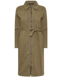 M Com - Petite Zip Detail Denim Dress - Lyst