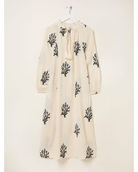 FatFace - Fatface Beachwear Coral Embroidered Kaftan Dress - Lyst