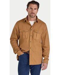 Raging Bull - Garment Dyed Canvas Shacket - Lyst