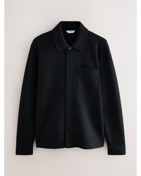 Next - Diagonal Texture Jersey Shacket - Lyst