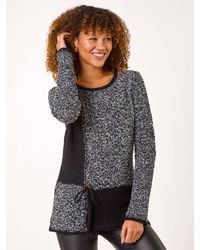 Roman - Textured Button Detail Knit Jumper - Lyst