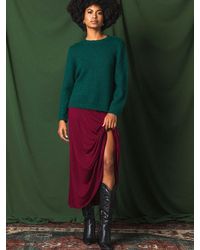 Roman - Ditsy Floral Print Stretch Midi Skirt - Lyst