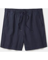 aubi - Whithorn Linen Drawstring Shorts - Lyst