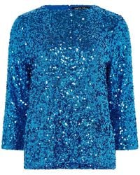M Com - Sequin Flute Top - Lyst