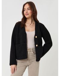 Threadbare - Button Up Borg Jacket - Lyst
