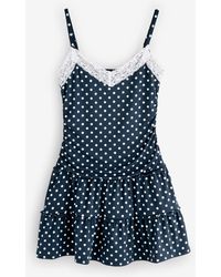 Hollister Twist Bust Drop Waist Skort Dress in Pink | Lyst