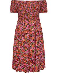 Yours Curve - Yours Curve Pink & Orange - Lyst