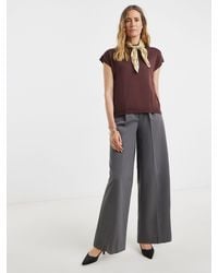 JD Williams - V-Neck Short Sleeve Funnel Neck T-Shirt - Lyst