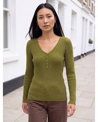Roman - Button Rib Knit Jumpers - Lyst