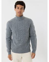 Threadbare - Cable Knit Roll Neck Jumper - Lyst