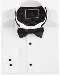 Next - Slim Fit Slim Fit Single Cuff Shirt With Wing Collar And Bow Tie Pack - Lyst