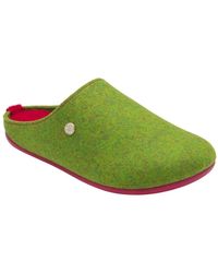 Lotus - Textile Flat Mule Slippers - Lyst