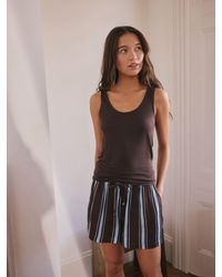 Next - Studio Rib Racer Vest And Short Pyjamas Set - Lyst
