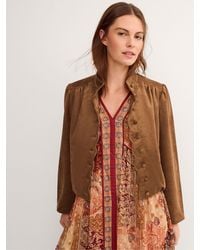 Monsoon - Lucia Faux Suede Jacket - Lyst
