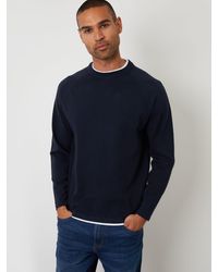 Threadbare - Mock T-Shirt Textured Knit Crew Neck Jumper - Lyst
